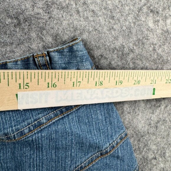 Faded Glory Skirt Womens Plus 18W Blue Denim Jean VTG 90s Y2K Patchwork A Line - Picture 5 of 7